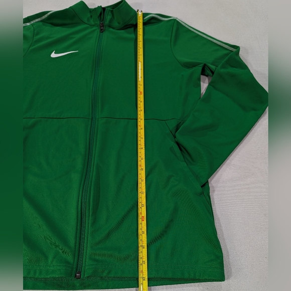 Nike Sweater Mens Large Green Dri-Fit Full Zip Jumper Activewear Golfing - Picture 12 of 13
